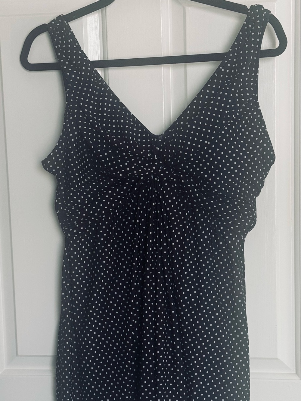 Slimming MIRACLESUIT Swim Dress Size W18 plus size Black & White Polka Dot NICE!